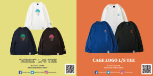 【新作続々!!】”MDRK”ロンT & “CAGE”ロンTがリリースです!!